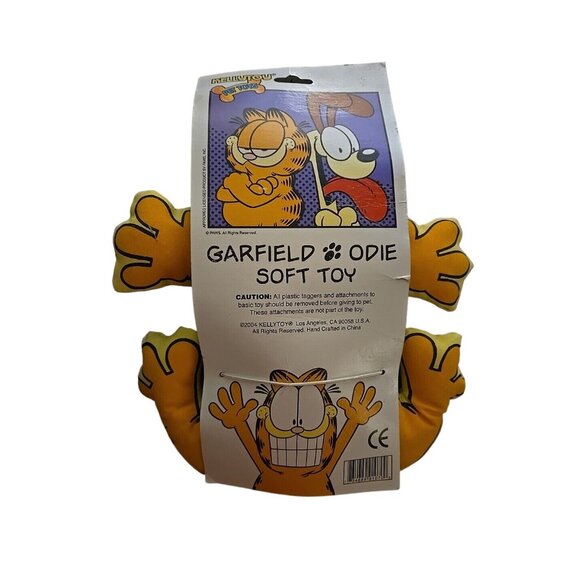 Garfield Cat Plush Pillow Squeeky Pet Toy 13" New NWT Vintage - Picture 3 of 3
